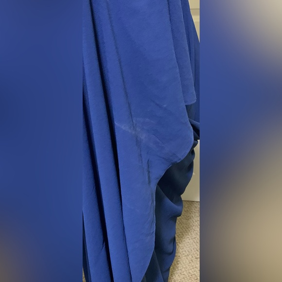 NWT M Lulu’s Navy Blue Maxi Dress Mythical Kind of Love Flowy Gown Garden Prom - Picture 10 of 16